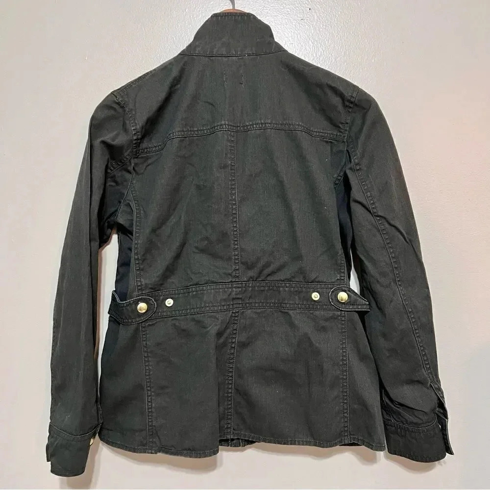 J. Crew Resin-Coated Twill Field Jacket Size MP - Picture 4 of 13